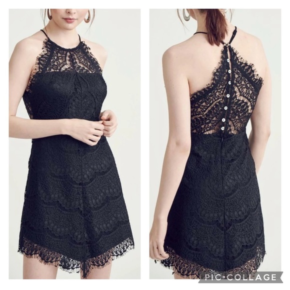 Free People Dresses & Skirts - Free People Intimately Black Lace Dress SZ S